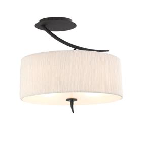 Eve Anthracite-White Ceiling Lights Mantra Semi Flush Fittings Eve Anthracite-White Ceiling Lights Mantra Semi Flush Fittings
